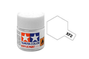 Краска XF-02 белая акрил матовая (Flat White) 10 мл.