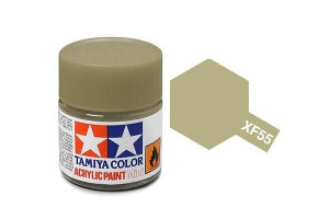 Краска XF-55 палубная бежевая акрил матовая (Flat Deck Tan) 10 мл.